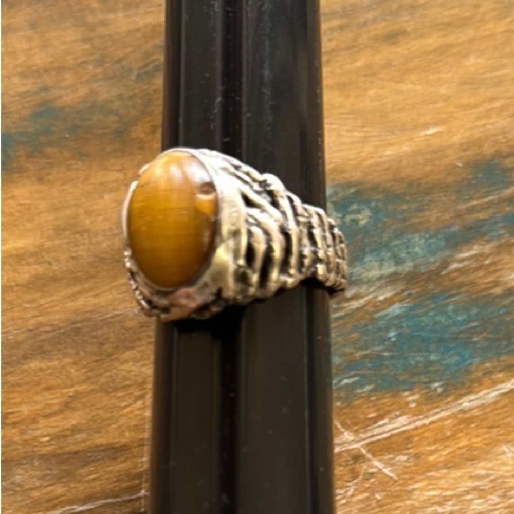 Tiger's Eye Silver Ring